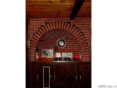 Kitchen. built in brick cook top area