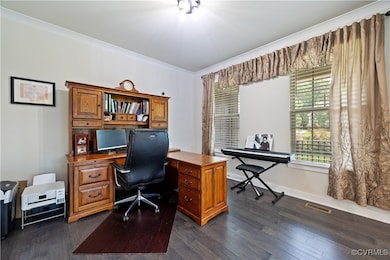Living Room Used as Office