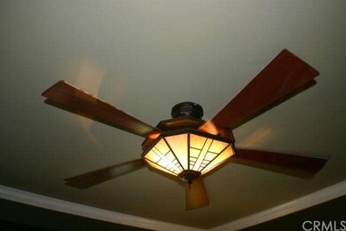 Ceiling fan in master bedroom