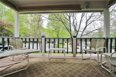 Porch area becomes an outdoor extension of the liv