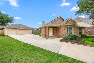 Long driveway with 3-car garage!