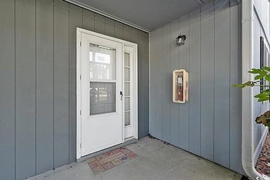 View of exterior entry