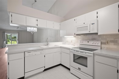 High ceilings and skylight in Kitchen