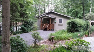 From the road: Cute mountain cottage seen from the