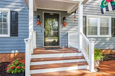This lovely front porch provides a perfect canvas 