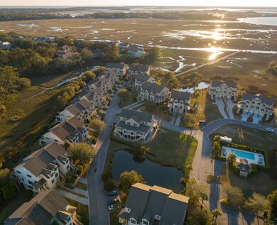 Salt Marsh overhead with pool