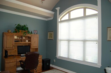 Office with Vaulted Ceiling