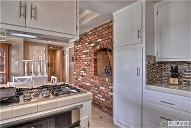 Gourmet kitchen with fireplace