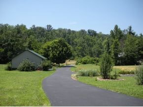 View from front porch to creek