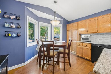 The bay windows fills the space with natural light!