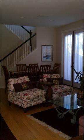 LR/DR area with french doors.