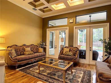 Formal Living Room With Upgraded French Doors