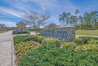 Grand front entrance into the neighborhood
