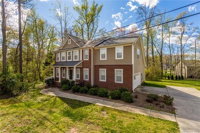 Great yard with side load garage