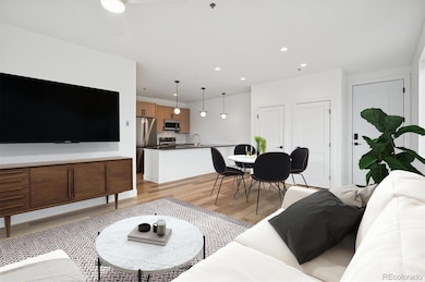 *virtually staged* open and bright living/dining