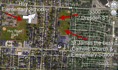 google earth view of neighborhood x