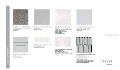 Design Selections.  Home is under construction and selections are subjec to change.