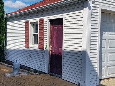 Garage side door extrance