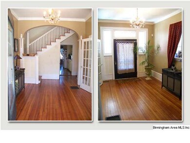 A big, welcoming foyer makes entering this home an