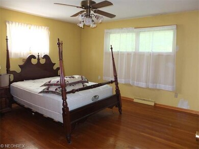 Master bedroom with private bath.
