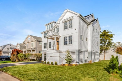A Walking community on a quiet street.