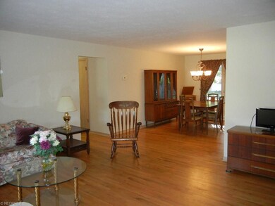 Bright living room with hardwood floors and neutra