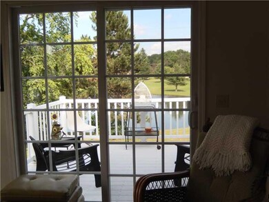 Sunroom. Sunroom has entrance onto raised deck