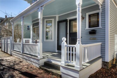 Front of house with comfortably sized porch
