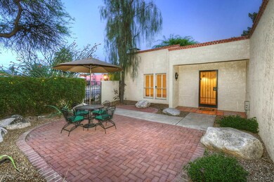 Brick paver courtyard