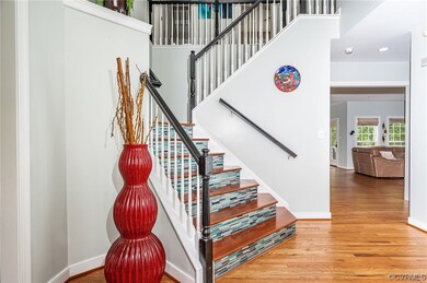 Entry/foyer area with view to family room