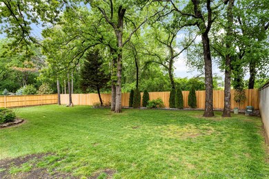 Awesome large back yard with mature trees and full