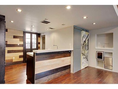 Kitchen. Kitchen, doors go to small private patio,