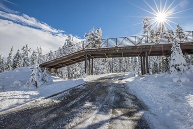 Ski bridge just above homesite