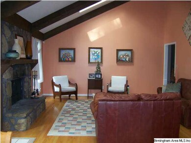 Great Room w/ rock Fireplace