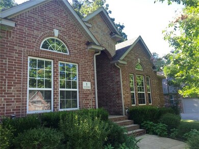 All brick and stone exterior.