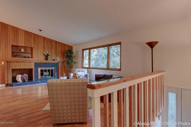 Open Living Room with  Fire Place