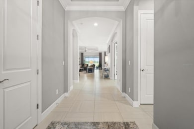Wide Foyer entering the home, leading to the open concept Dining, Living room and Kitchen.