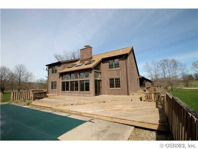 Exterior Back. The rear of the house is designed f