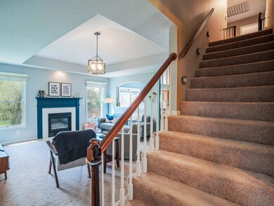 Stairwell and Living Room