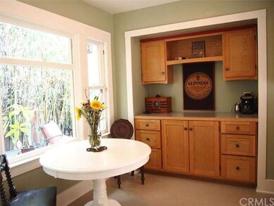 Kitchen, dining area with built-in buffet