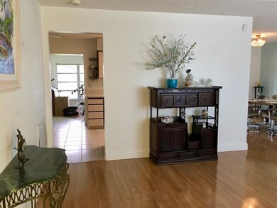 Entering front door