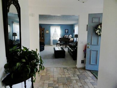 Foyer. Entry foyer leading to large formal living 