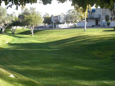 Green space in front of home