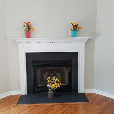 Fireplace with gas logs