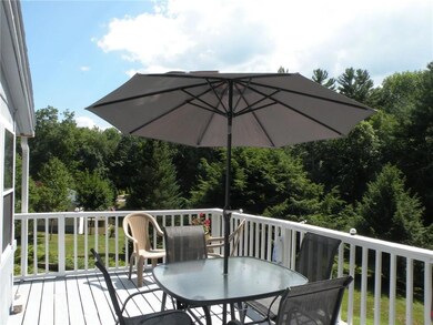 Deck just off the dining room and...