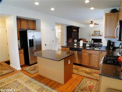 Kitchen - The counter top of the center island has
