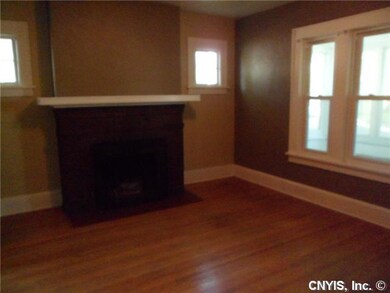 Living Room woodburning fireplace