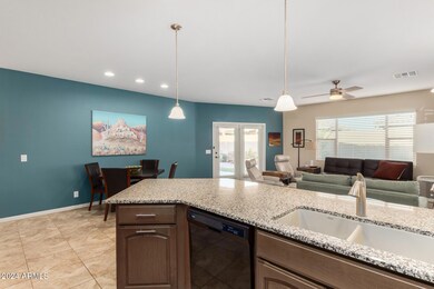 Kitchen view of great room