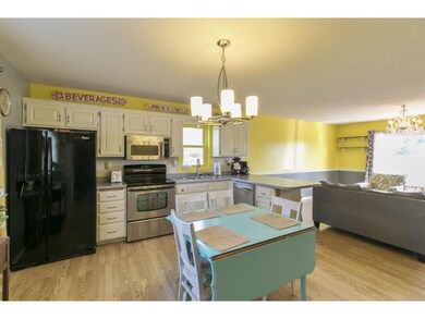 Kitchen and eating area.