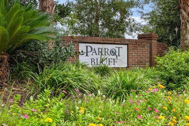 Beautiful neighborhood entrance